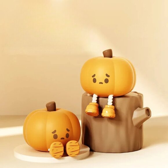 Rechargeable Halloween Pumpkin Night Light Cute Touch Dimmable Lamp - Picture 2 of 4